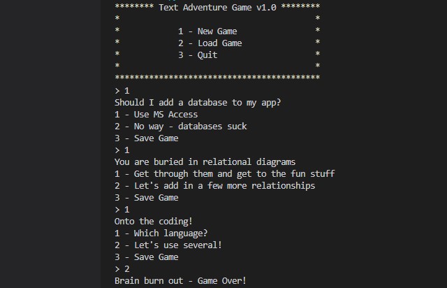 Text Adventure Game